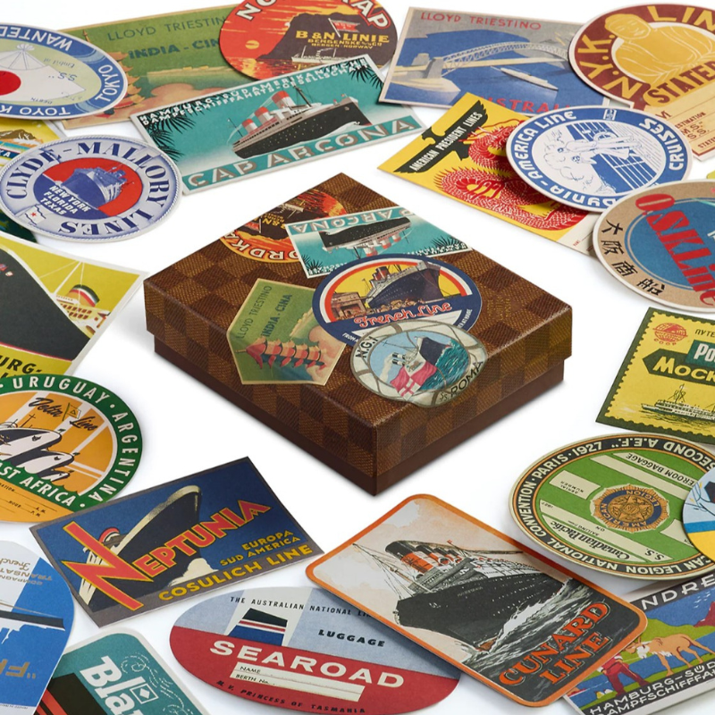 Louis Vuitton Ocean Liner Labels Postcard Box Set