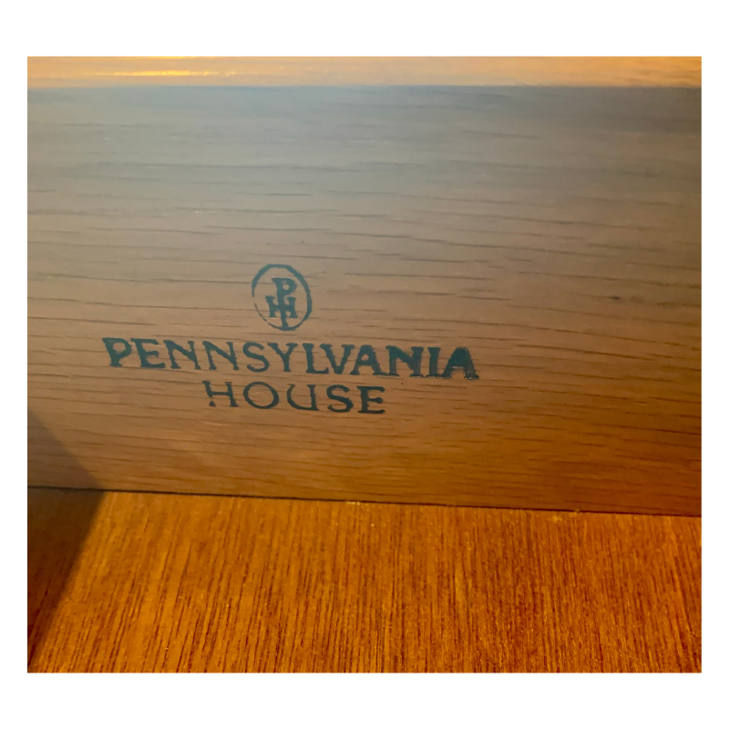 Pennsylvania House Blockfront Three Drawer Solid Cherry Nightstand Side Accent Table