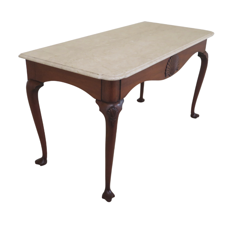 Kittinger Marble Top Colonial Williamsburg Mixing Console CW-155 Table