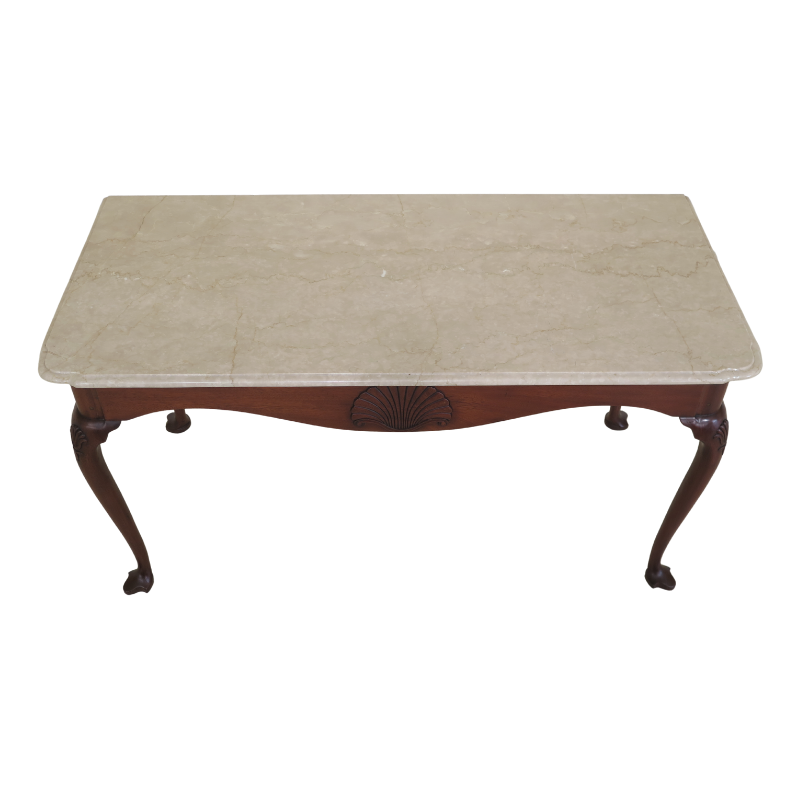 Kittinger Marble Top Colonial Williamsburg Mixing Console CW-155 Table
