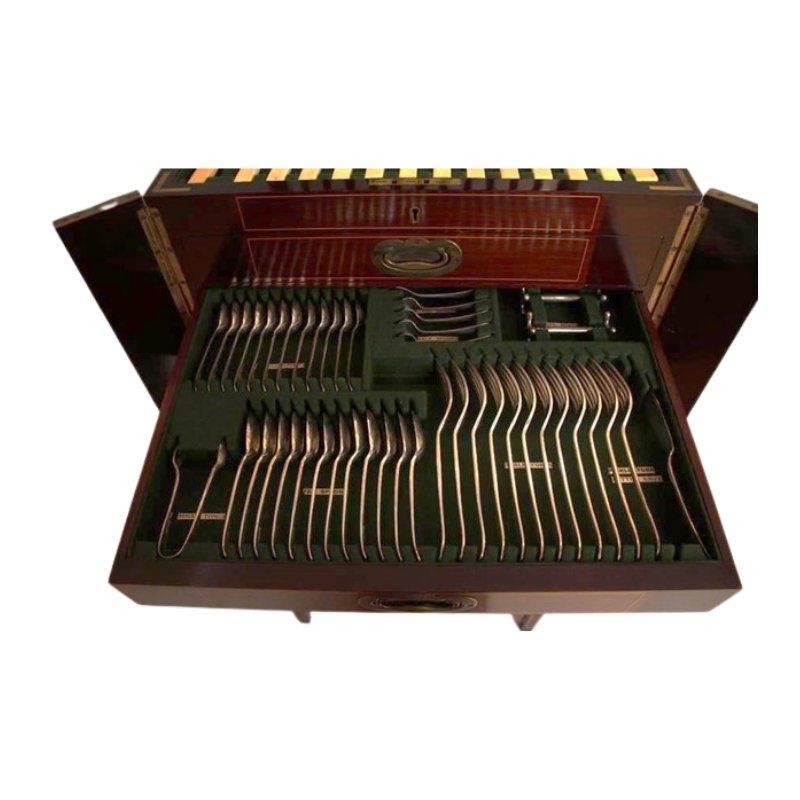 Mahogany Sheffield Flatware Chest