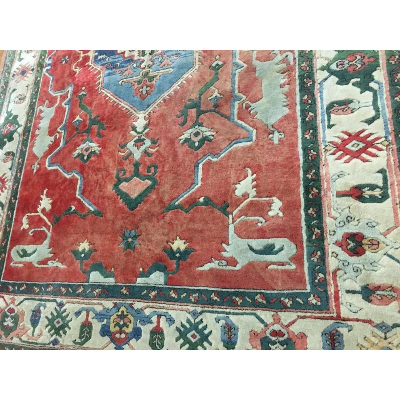 Turkish Serapi Handwoven Wool Rug Carpet