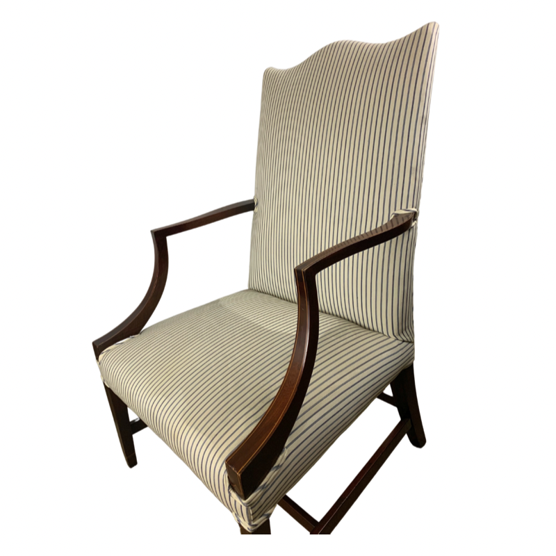 Kindel Winterthur Mahogany Lolling Chair Pair