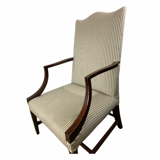 Kindel Winterthur Mahogany Lolling Chair Pair