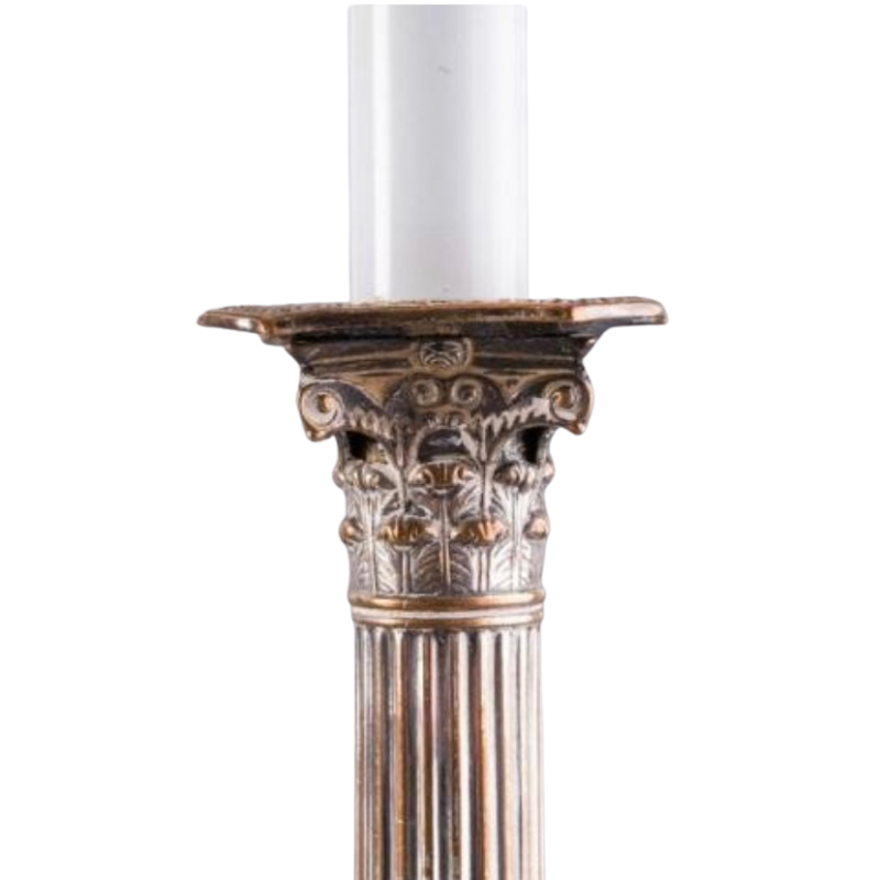 Pair Of Sheffield Silver Plated Lamps