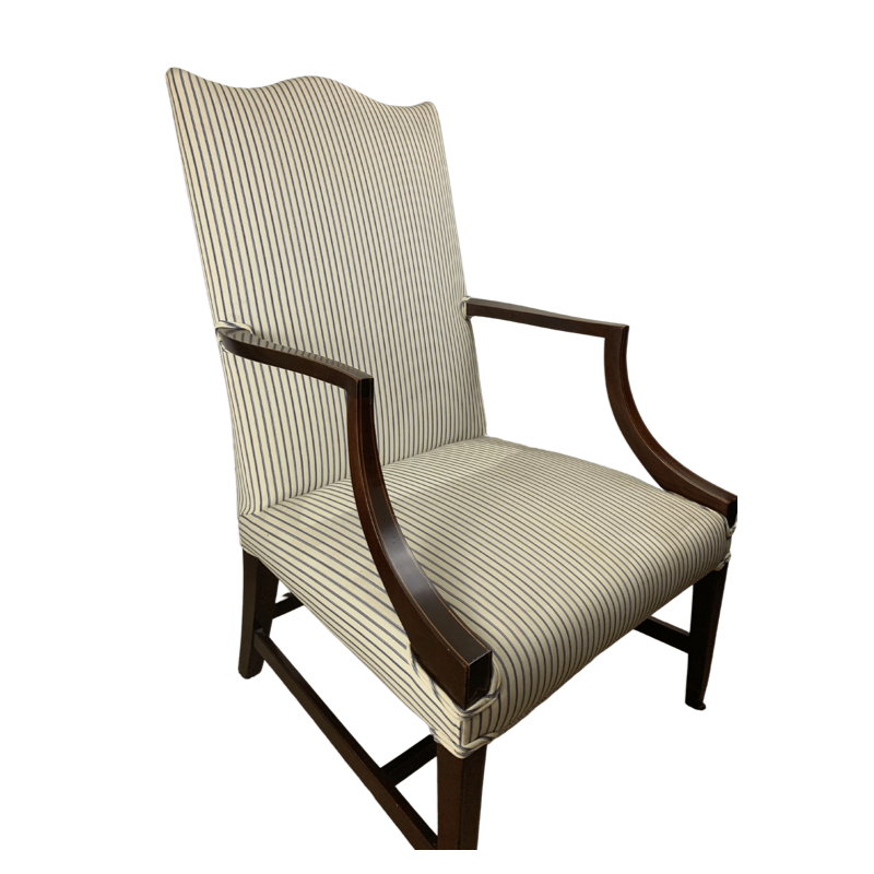 Kindel Winterthur Mahogany Lolling Chair Pair