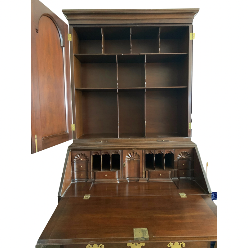 Kittinger Historic Newport Collection Mahogany Chippendale Secretary Desk