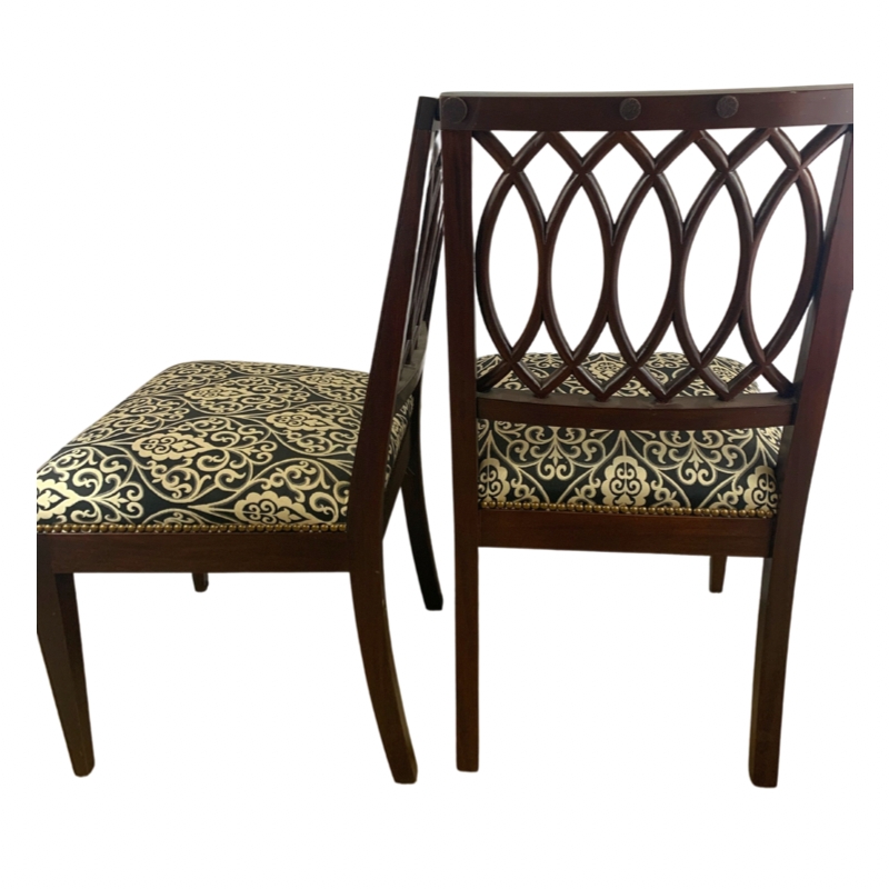 Stickley Colonial Williamsburg Reserve Albemarle Mahogany Dining Chairs - Pair