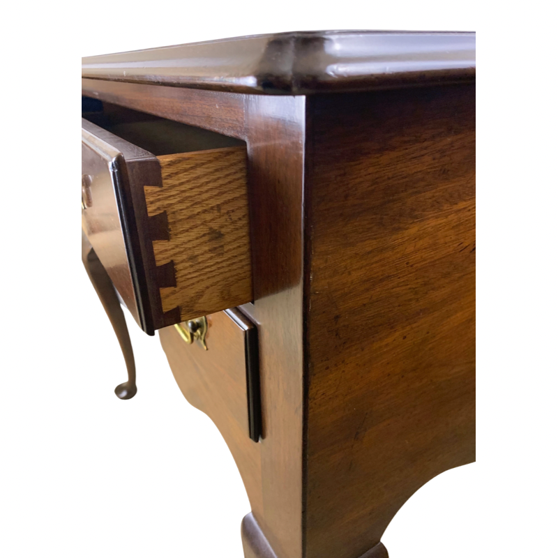 Kittinger Mahogany Lowboy with Carved Shell Motif