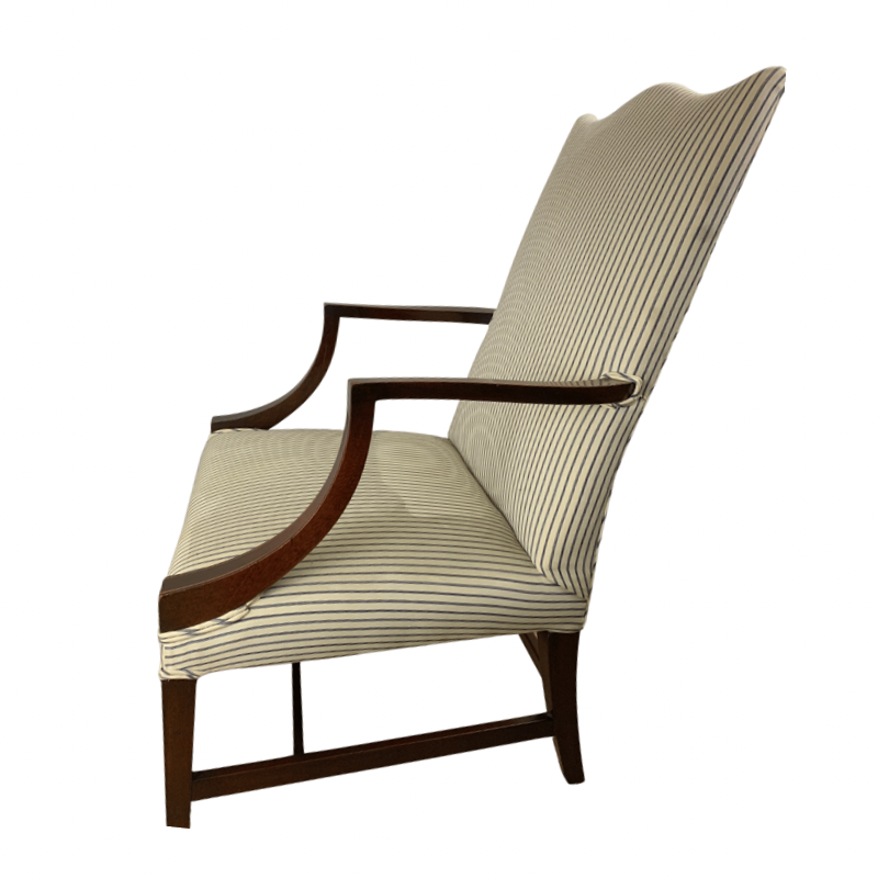 Kindel Winterthur Mahogany Lolling Chair Pair