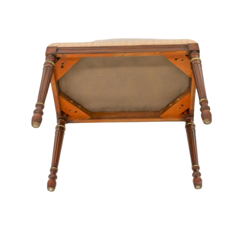 Kindel Mahogany Vanity Desk, Bench, and Mirror