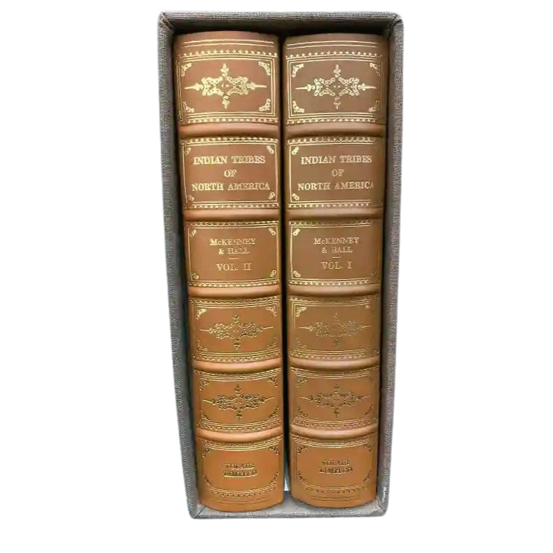 First Edition Two Volume Limited Edition Set History of the Indian Tribes of North America by Mckenney and Hall