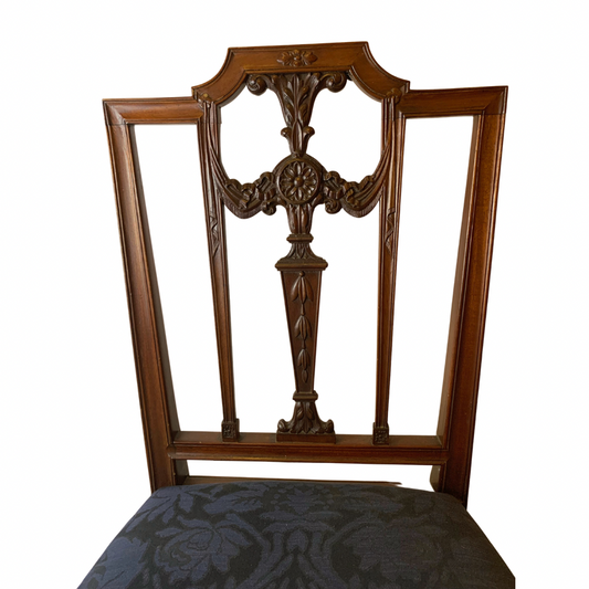 Potthast Brothers Carved Mahogany Chair