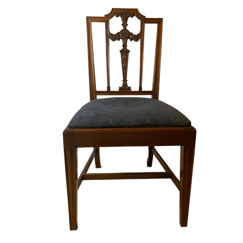 Potthast Brothers Carved Mahogany Chair